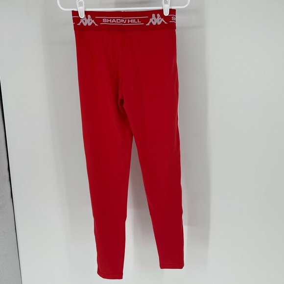 KAPPA NWT SANKE LEGGINGS FIERY RED BRIGHT WHITE - Picture 3 of 9